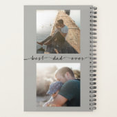 最高のパパエバーファーデイタイポグラフィ写真テンプレート プランナー手帳 (裏面)