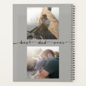 最高のパパエバーファーデイタイポグラフィ写真テンプレート プランナー手帳 (裏面)