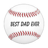 最高のパパエバーファーデー誕生日ギフトクラシー 野球ボール (正面)
