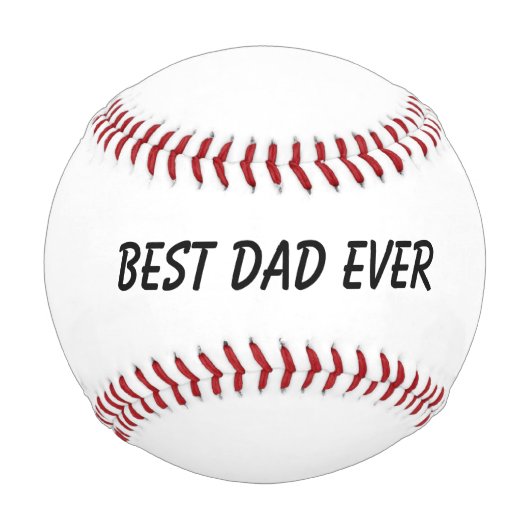 最高のパパエバーファーデー誕生日ギフトクラシー 野球ボール (正面)