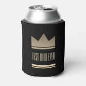 最高のパパエバーブラック&金ゴールドキングクラウンモダン 缶クーラー (缶裏面)