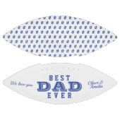 最高のパパエバーブルータイポグラフィパターンファーザーズデイ アメリカンフットボール (パネル)