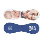 最高のパパエバーブルーファーザーの日の写真カスタム 野球ボール (パネル)