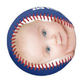 最高のパパエバーブルーファーザーの日の写真カスタム 野球ボール (正面左)