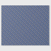 最高のパパエバーブルー金ゴールドエレガントタイポグラフィ ラッピングペーパー (フラット)