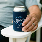 最高のパパエバーベースボールダイヤモンドネーム&モノグラム 缶クーラー