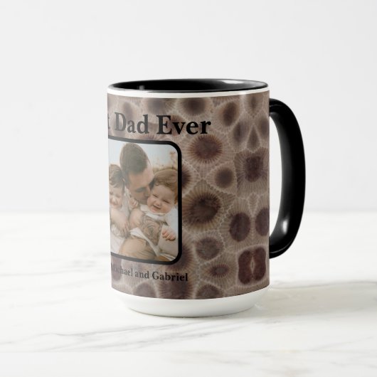 最高のパパエバーペトスキーストーンミシガンレイク素晴らしス マグカップ (正面右)