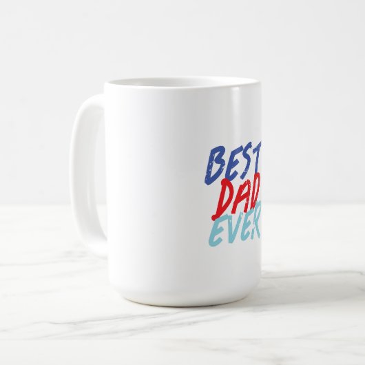 最高のパパエバーミニマルクールプロフェッショナル コーヒーマグカップ (正面左)