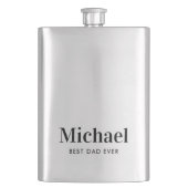 最高のパパエバーモノグラム フラスク (正面)