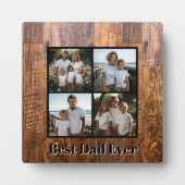 最高のパパエバーラスティックダークウッド粒子パパ フォトプラーク (正面)