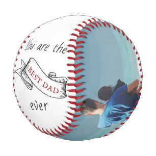 最高のパパエバーリボンファザーズデイフォトコラージュ 野球ボール