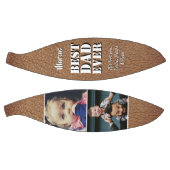 最高のパパエバーレザープリント2フォトファーザーズデイ バスケットボール (パネル)