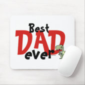 最高のパパエバーレッド黒文字男の赤ちゃん父の マウスパッド (マウス)