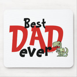 最高のパパエバーレッド黒文字男の赤ちゃん父の マウスパッド