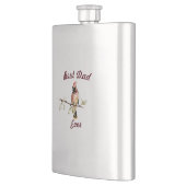 最高のパパエバーレッド(鳥)ショウジョウコウカンチョウ父の日クラシック フラスク (左)