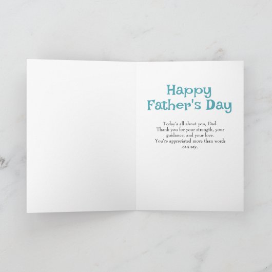 最高のパパエバーレトロ父の日 シーズンカード (内部)