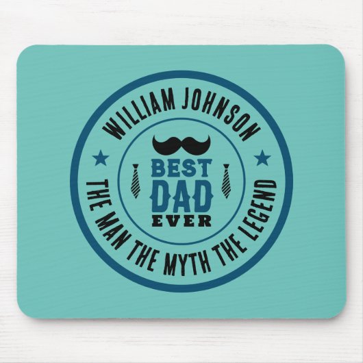 最高のパパエバーヴィンテージウェスタンカントリーファーザーズデイ マウスパッド (正面)