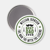 最高のパパエバーヴィンテージウェスタンカントリーファーザーズデイ マグネット (正面/裏面)