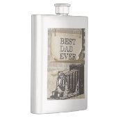 最高のパパエバーヴィンテージカメラ父の日アンティーク フラスク (右)