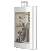 最高のパパエバーヴィンテージカメラ父の日アンティーク フラスク (左)