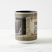 最高のパパエバーヴィンテージカメラ父の日アンティーク マグカップ (中央)