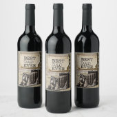 最高のパパエバーヴィンテージカメラ父の日アンティーク ワインラベル (ボトル)