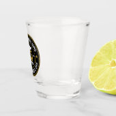 最高のパパエバーヴィンテージレトロバッジファーズデイ ショットグラス (右)