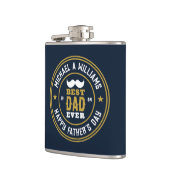 最高のパパエバーヴィンテージレトロバッジファーズデイ フラスク (左)