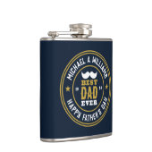 最高のパパエバーヴィンテージレトロバッジファーズデイ フラスク (右)