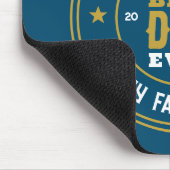 最高のパパエバーヴィンテージレトロバッジファーズデイ マウスパッド (コーナー)