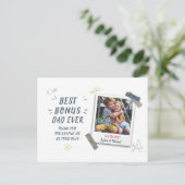 最高のパパエバー写真カスタム シーズンポストカード (スタンド正面)