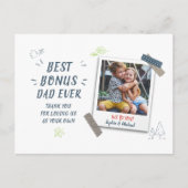 最高のパパエバー写真カスタム シーズンポストカード (正面)