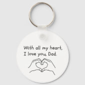 最高のパパエバー名前をカスタムするキーチェーン キーホルダー (裏面)