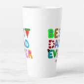 最高のパパエバー大ラテマグカップ カフェラテマグ (正面)