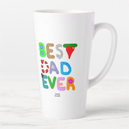 最高のパパエバー大ラテマグカップ カフェラテマグ