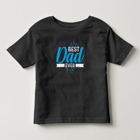 最高のパパエバー幼児 トドラーTシャツ (正面)