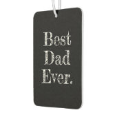 最高のパパエバー手書きタイポグラフィブラック カーエアーフレッシュナー (左)