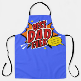 最高のパパエバー漫画スーパーヒーローファーズデイ エプロン