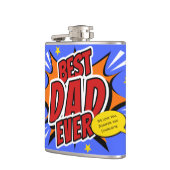 最高のパパエバー漫画スーパーヒーローファーズデイ フラスク (左)