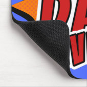 最高のパパエバー漫画スーパーヒーローファーズデイ マウスパッド (コーナー)