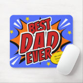 最高のパパエバー漫画スーパーヒーローファーズデイ マウスパッド (マウス)