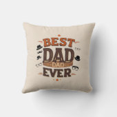 最高のパパエバー装飾用クッション- 16インチスクエアギフトアイディア クッション (裏面)