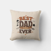 最高のパパエバー装飾用クッション- 16インチスクエアギフトアイディア クッション (正面)