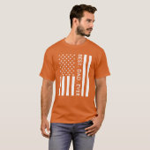 最高のパパエバー誕生日カスタム愛国的 Tシャツ (正面フル)