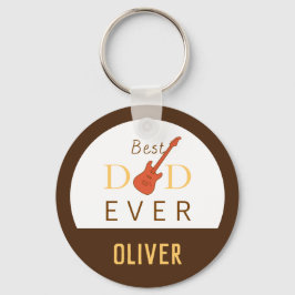 最高のパパエバー音楽モダントレンディークールファーズデー キーホルダー