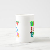 最高のパパエバー骨中国マグカップ ボーンチャイナマグカップ (正面)