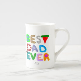 最高のパパエバー骨中国マグカップ ボーンチャイナマグカップ