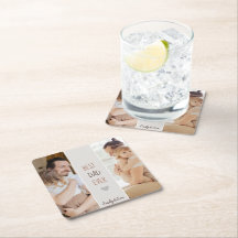 最高のパパエバー"パーソナライズされた紙コースター