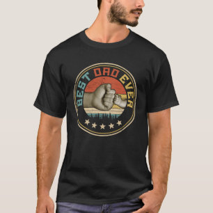 最高のパパエベン男性ヴィンテージレトロデコレーションパパP Tシャツ