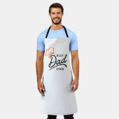 最高のパパエモダンーバーシェフパパ エプロン (着用した状態)